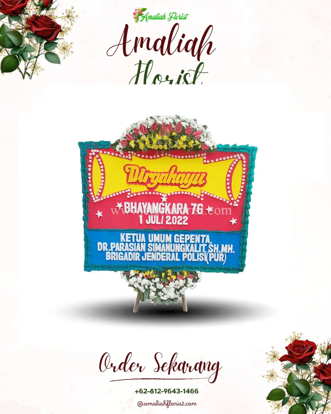 Papan Bunga HUT Ulang Tahun Gampingrowo